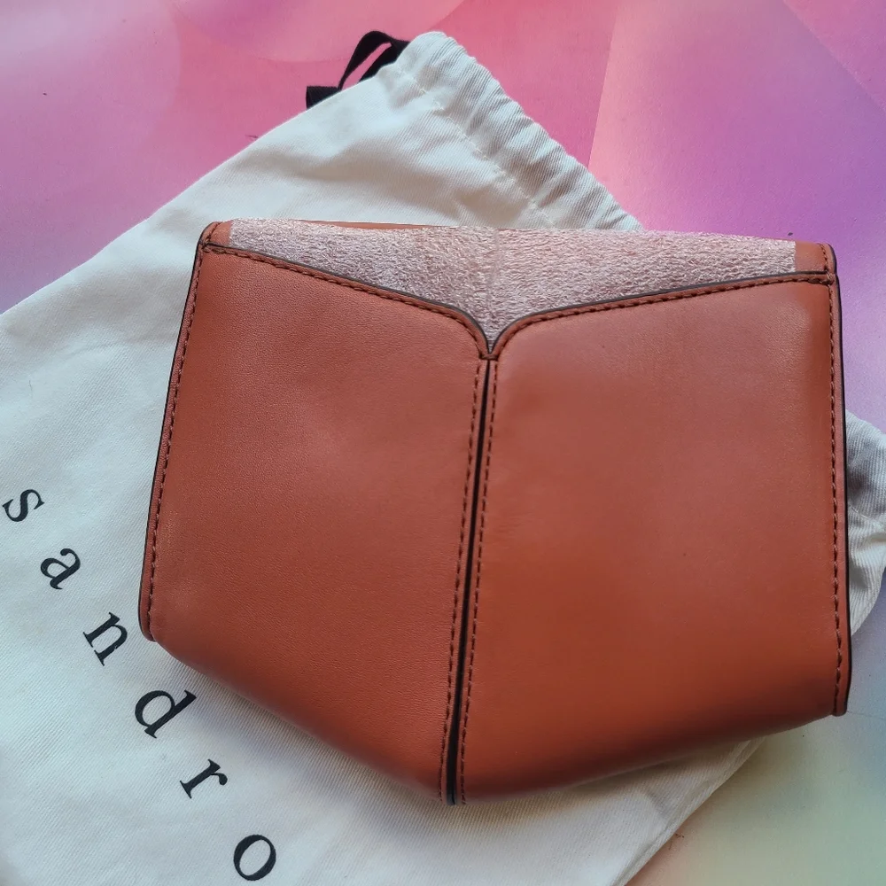 Sandro PARIS 'My Lou' Leather Crossbody Purse